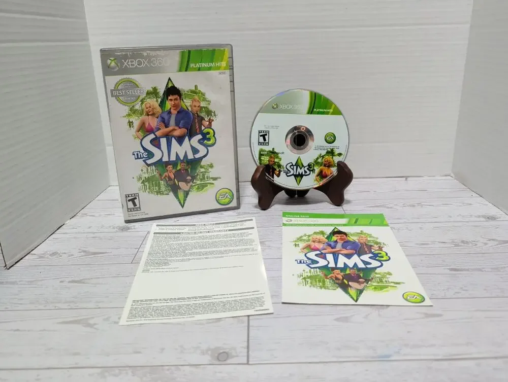 The Sims 3 - Microsoft Xbox 360 Video Game No Manual Works